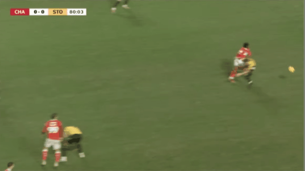 81'坎贝尔破门! 查尔顿 1- 0斯托克城