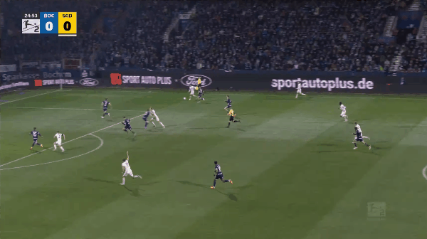 25'罗西帕尔破门! 波鸿 0- 1特雷斯登