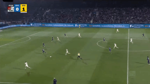 46'费尔梅伊破门! 波鸿 0- 2特雷斯登