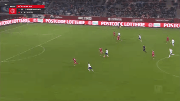 81'贝克尔破门! 杜塞尔多夫 0- 2沙尔克04