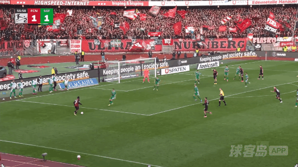 57'佐马破门! 纽伦堡 2- 1菲尔特