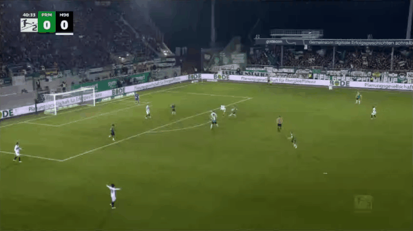 41'考尔曼破门! 慕士达 0- 1汉诺威96