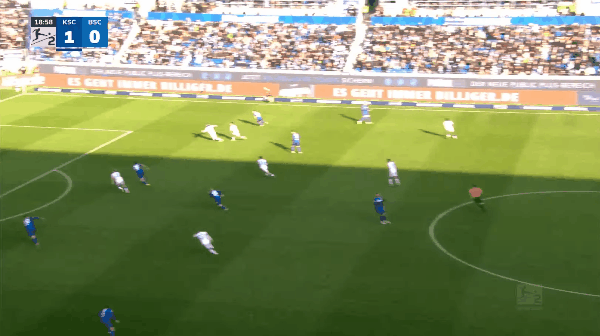 19'里斯破门! 卡尔斯鲁厄 1- 1柏林赫塔