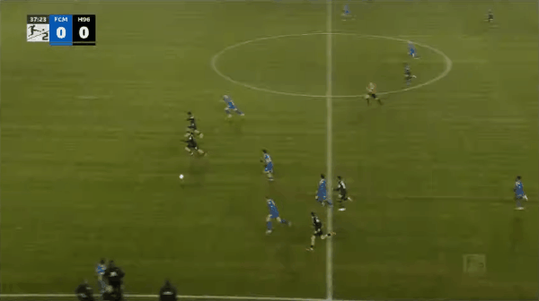 38'横田大辅破门! 马格德堡 0- 1汉诺威96