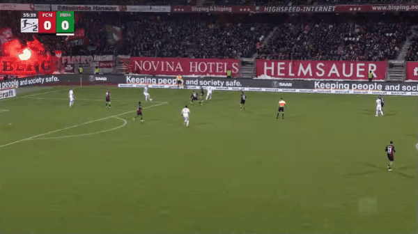 56'佐马破门! 纽伦堡 1- 0慕士达