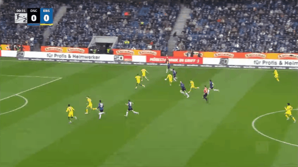 1'乌德里基斯破门! 比勒菲尔德 1- 0布伦斯维克