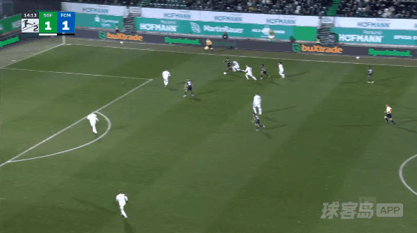 15'乌科夫斯基破门! 菲尔特 1- 2马格德堡
