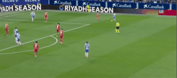 48'米拉破门! 西班牙人 1- 0塞维利亚