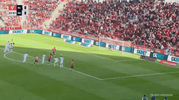 62'V.穆里奇点球破门! 皇家马略卡 1- 0奥萨苏纳