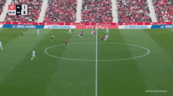 66'V.穆里奇破门! 皇家马略卡 2- 0奥萨苏纳