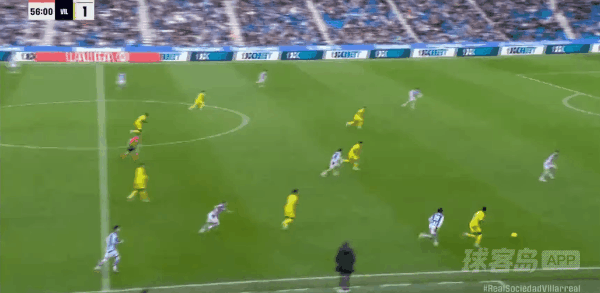 57'莫里罗破门! 皇家社会 0- 2比利亚雷亚尔