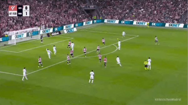 42'卡马文加破门! 毕尔巴鄂竞技 0- 2皇家马德里