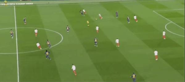 19'巴埃纳破门! 巴塞罗那 0- 1马德里竞技