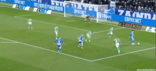 3'维森特破门! 阿拉维斯 1- 0皇家贝蒂斯