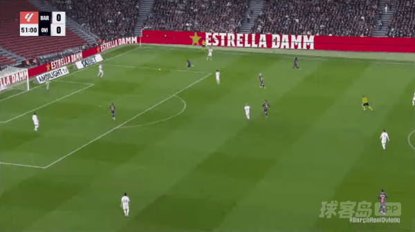 52'奥尔莫破门! 巴塞罗那 1- 0奥维多