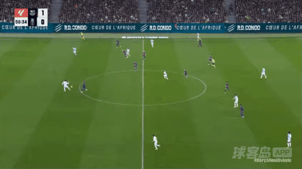 57'拉菲尼亚破门! 巴塞罗那 2- 0奥维多