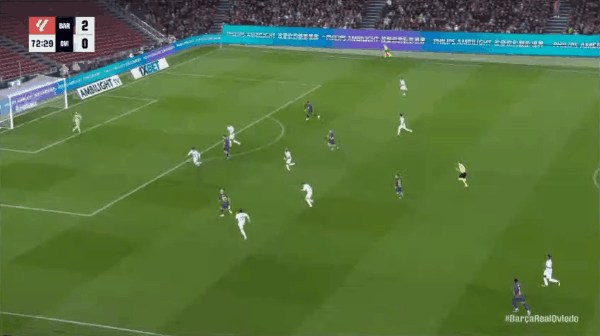 73'亚马尔破门! 巴塞罗那 3- 0奥维多
