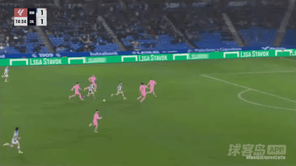 75'奥亚萨瓦尔破门! 皇家社会 2- 1塞尔塔维戈