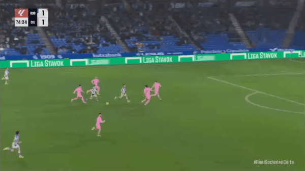 75'奥亚萨瓦尔破门! 皇家社会 2- 1塞尔塔维戈
