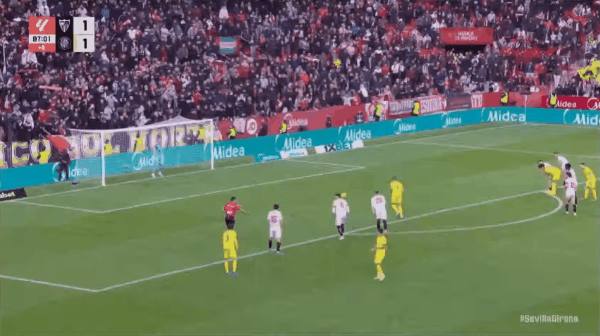 98'斯图亚尼点球未进! 塞维利亚 1- 1吉罗纳