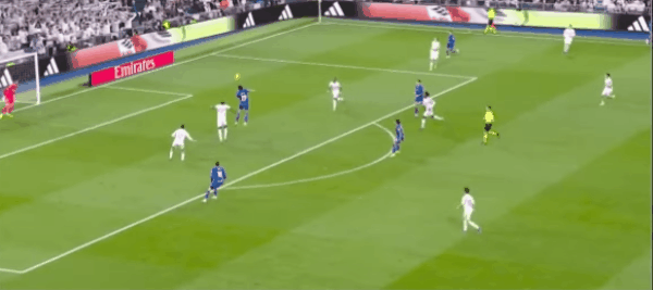 39'萨特里亚诺破门! 皇家马德里 0- 1赫塔菲