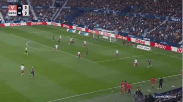 50'埃斯皮破门! 莱万特 1- 0吉罗纳