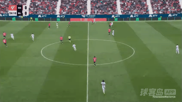 35'V.穆里奇破门! 奥萨苏纳 0- 1皇家马略卡