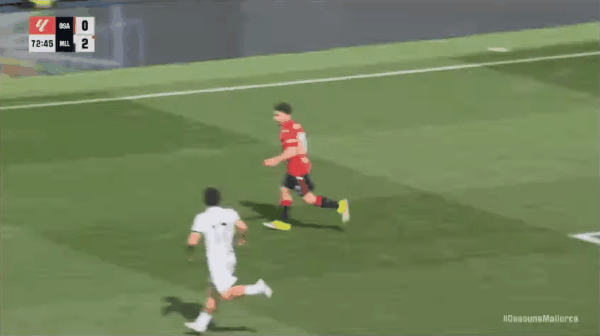 73'维吉利惨遭直红! 奥萨苏纳 0- 2皇家马略卡