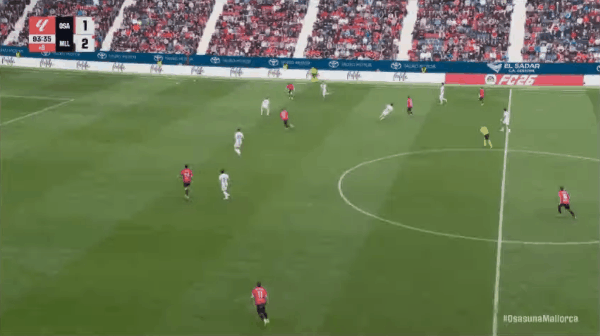 94'布迪米尔破门! 奥萨苏纳 2- 2皇家马略卡
