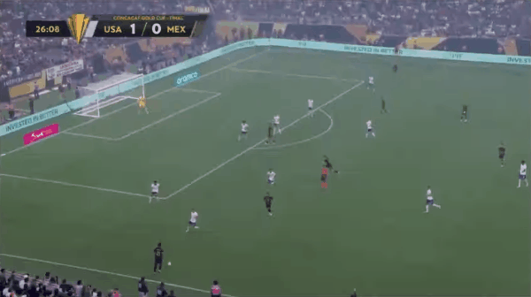 27'希门尼斯破门! 美国 1- 1墨西哥