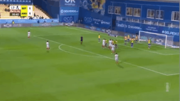 31'杜阿拉破门! 埃斯托里尔 1- 2阿罗卡