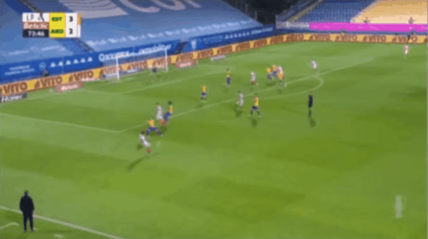 74'杜阿拉破门! 埃斯托里尔 3- 3阿罗卡