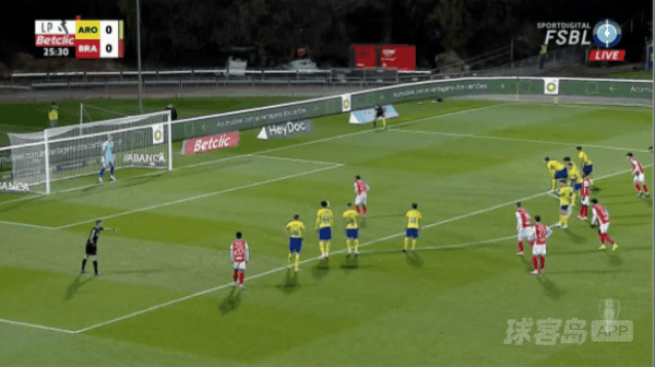 26'曼特尔乌龙破门! 阿罗卡 0- 1布拉加