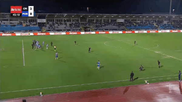 45'古拉特破门! 卡沙比亚 2- 0波尔图