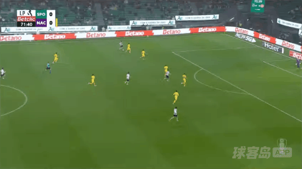 72'P.贡萨尔维斯破门! 里斯本竞技 1- 0葡萄牙国民