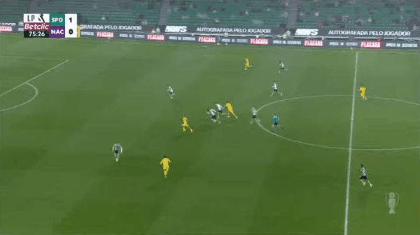 76'努涅斯破门! 里斯本竞技 1- 1葡萄牙国民