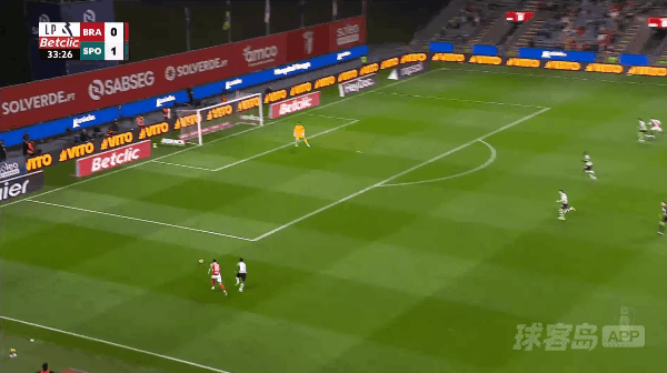 34'奥尔塔破门! 布拉加 1- 1里斯本竞技