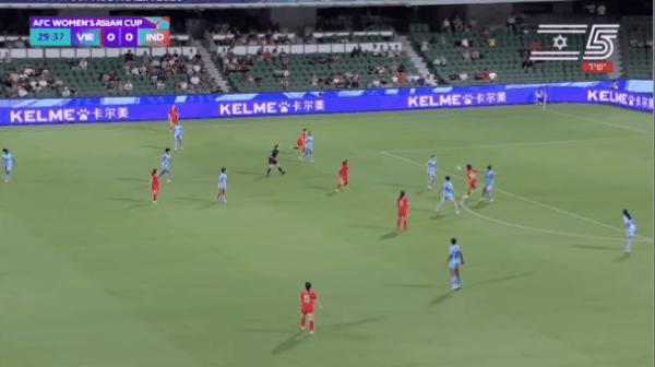 30'颜氏文苏破门! 越南女足 1- 0印度女足