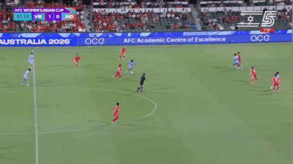 52'农格鲁姆破门! 越南女足 1- 1印度女足