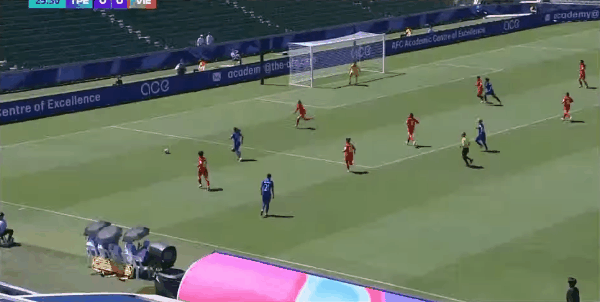 26'苏育萱破门! 中国台北女足 1- 0越南女足