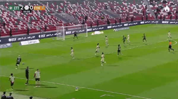 57'登贝莱破门! 达曼协作 2- 0费哈