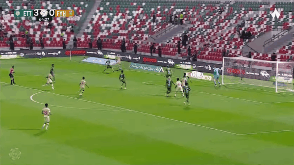65'凯巴里破门! 达曼协作 2- 1费哈
