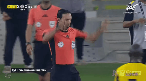 73'迪亚比惨遭直红! 吉达联合 2- 0利雅得体育