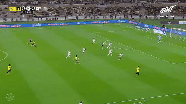 24'本泽马破门! 吉达联合 1- 0利雅得体育