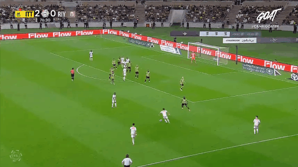 77'迪亚洛破门! 吉达联合 2- 1利雅得体育