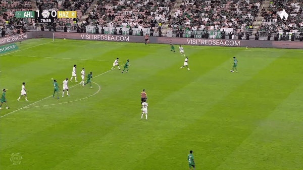 76'坦克尔乌龙破门! 吉达国民 2- 0艾哈斯姆
