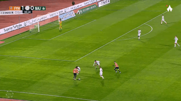 39'达哈尔破门! 费哈 2- 0阿尔纳泽马