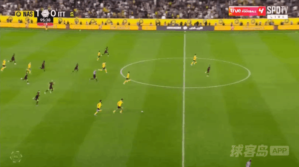 96'安杰洛破门! 利雅得胜利 2- 0吉达联合