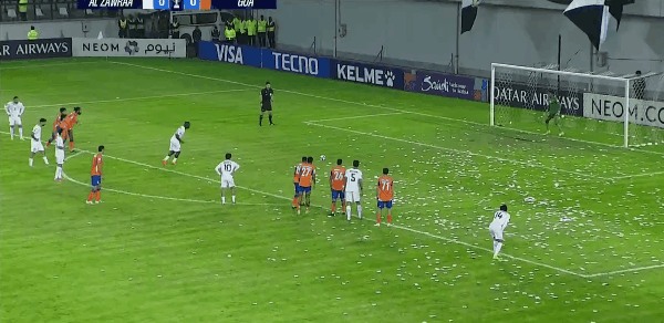 36'巴达莫西点球未进! 扎瓦拉 0- 0果阿