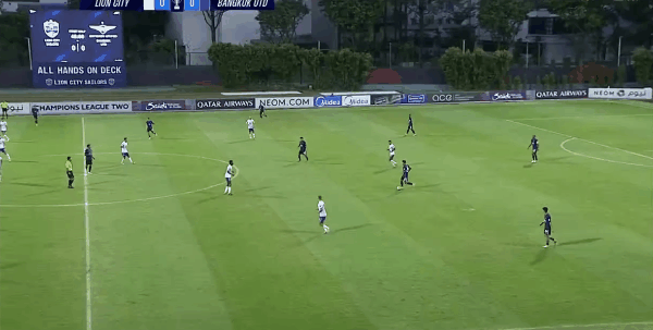 46'加萨尼破门! 狮城水手 0- 1曼谷联合队